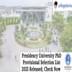 Presidency University PhD Provisional Selection List 2025 Released; Check Now